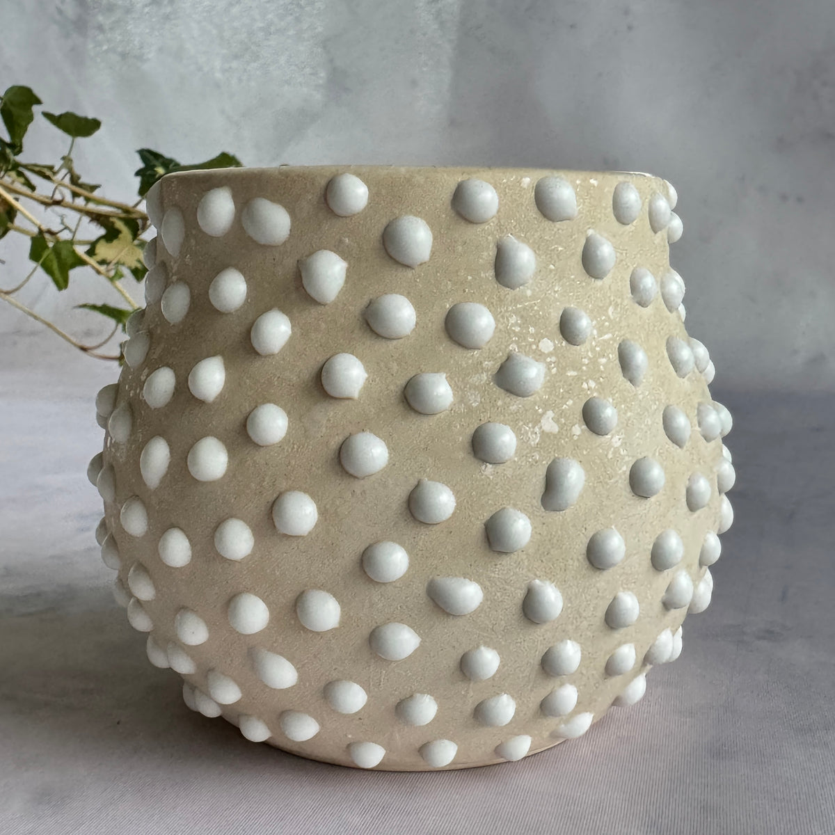 Tallinna Kunstkeraamika Baltic Pearl Ceramic Creamer & Vessel Set, Handmade Estonian Pottery