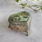 Vintage Japanese Heart Jewelry Box – Romantic Red Velvet Trinket Box