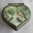 Vintage Japanese Heart Jewelry Box – Romantic Red Velvet Trinket Box
