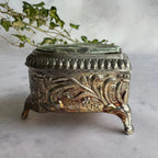 Vintage Japanese Heart Jewelry Box – Romantic Red Velvet Trinket Box