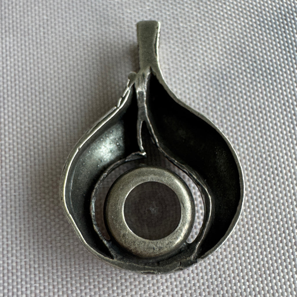 Karl Laine Sterling Silver Rock Crystal Pendant – Finland