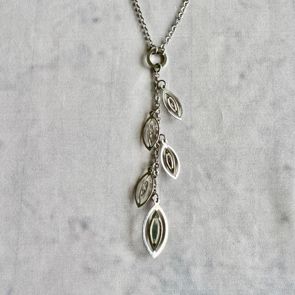 Daverivicenza 925 Sterling Silver Leaf Necklace – Italy
