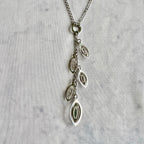 Daverivicenza 925 Sterling Silver Leaf Necklace – Italy