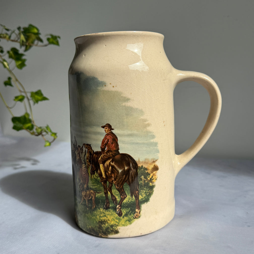 Vintage Wouterus Verschuur Horse Fair Ceramic Beer Stein