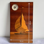 Wooden Sailboat Wall Thermometer, c. 1960s–1970s