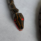 Vintage Articulated Wooden Snakes – Pair of Jointed Folk Art Sculptures