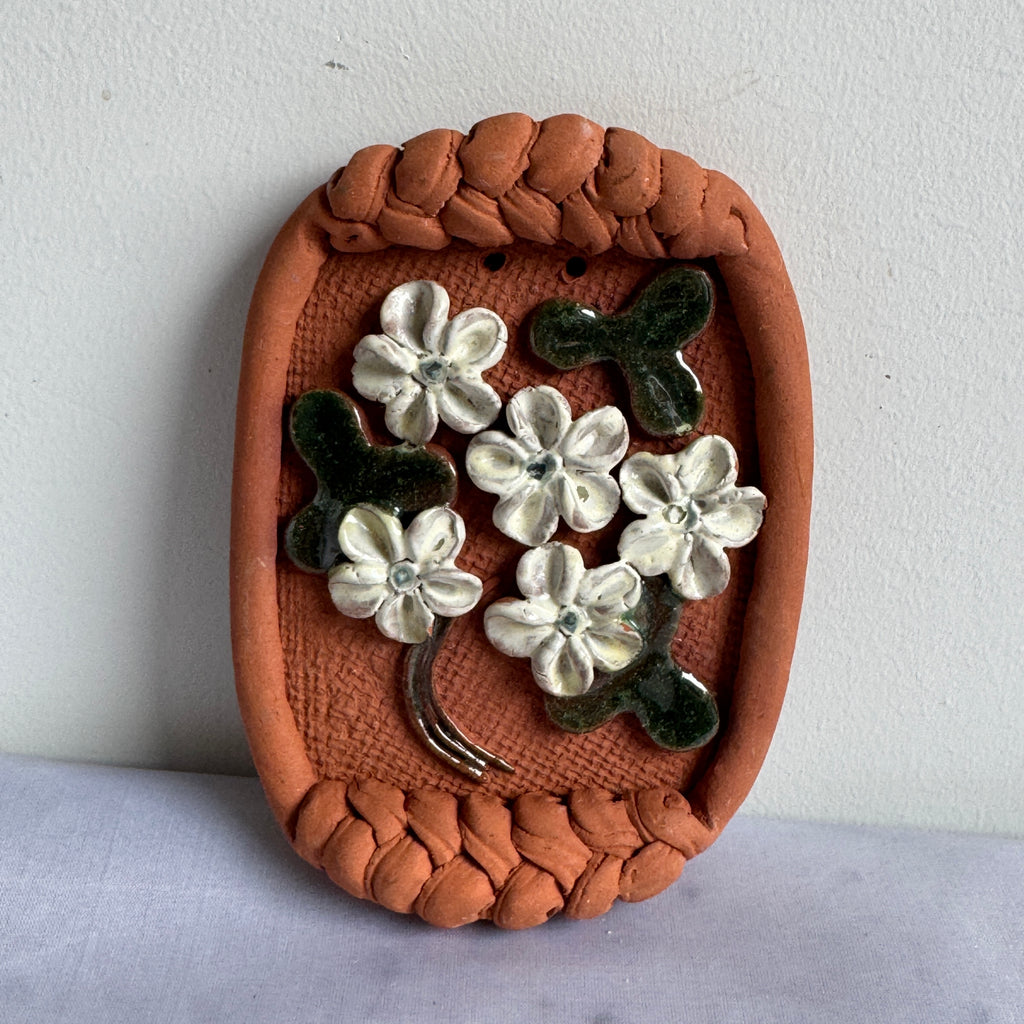 Vintage Ezerciems Latvian Ceramic Wall Plaque