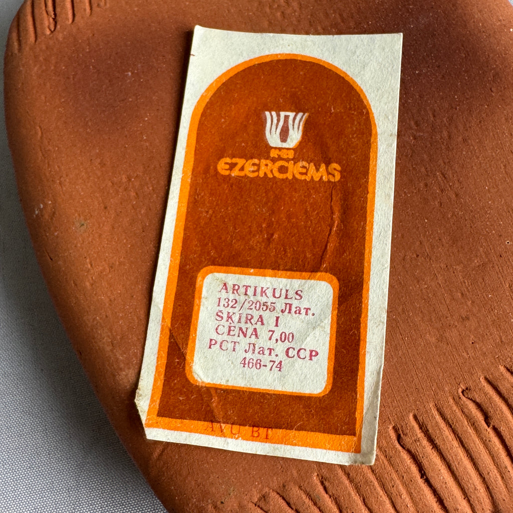 Vintage Ezerciems Latvian Ceramic Wall Plaque