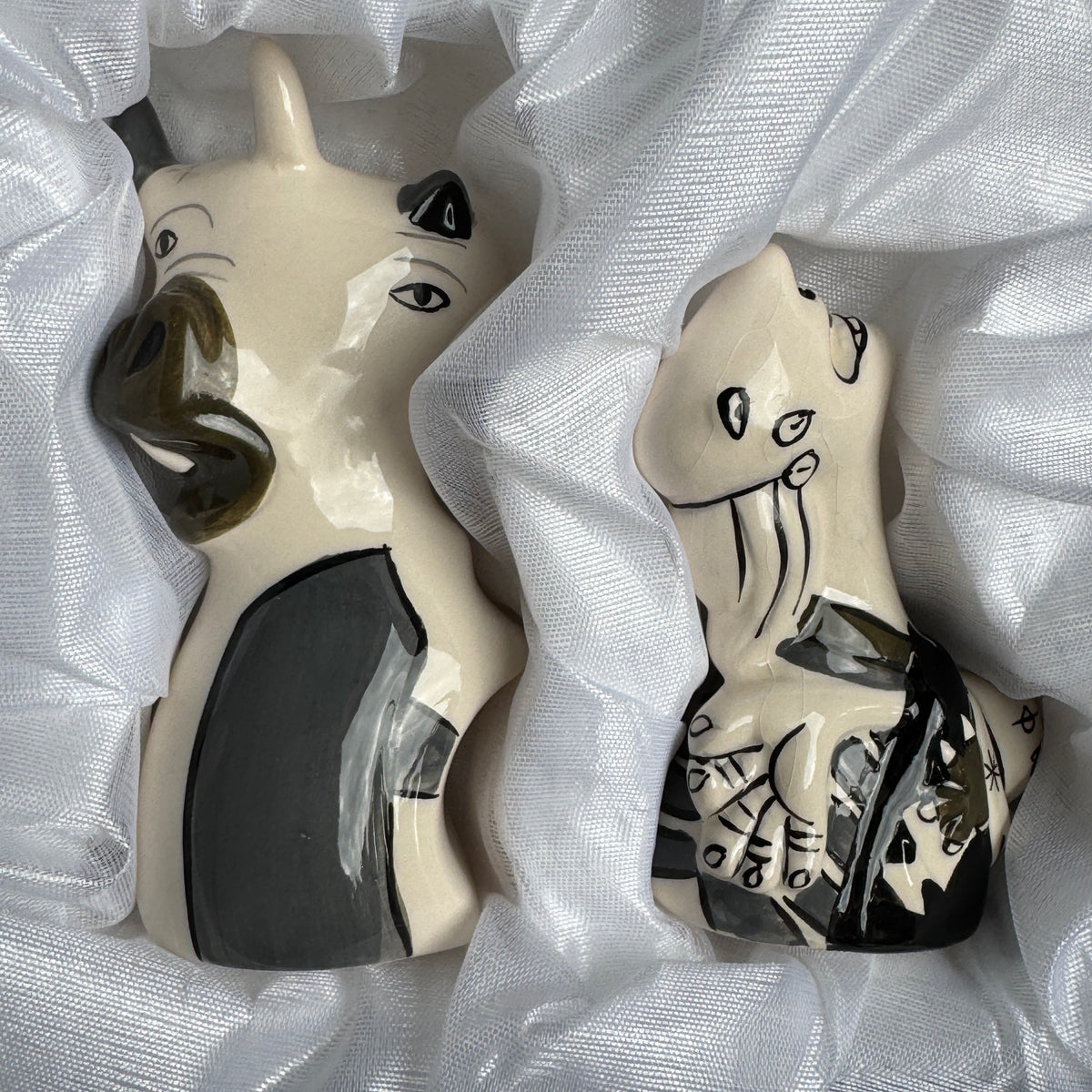 Giordano di Ponzano Guernica Salt & Pepper Shakers – Picasso Inspired Ceramic Set