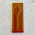 Vintage Estonian KFK Leather Notebook – Soviet Era Art Leatherwork, Geometric Design