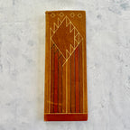 Vintage Estonian KFK Leather Notebook – Soviet Era Art Leatherwork, Geometric Design