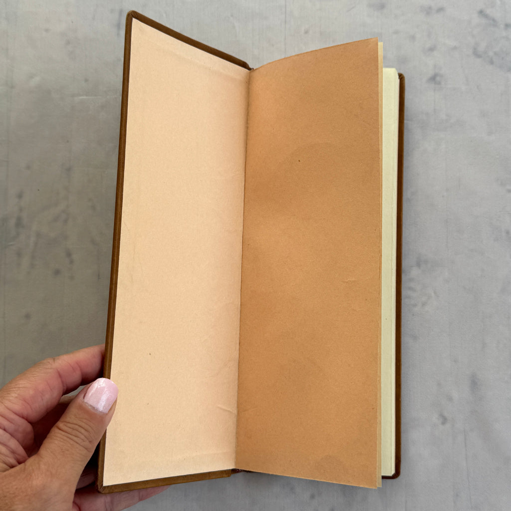 Vintage Estonian KFK Leather Notebook – Soviet Era Art Leatherwork, Geometric Design