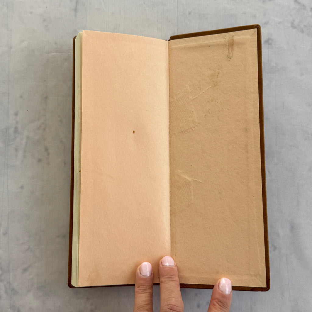 Vintage Estonian KFK Leather Notebook – Soviet Era Art Leatherwork, Geometric Design