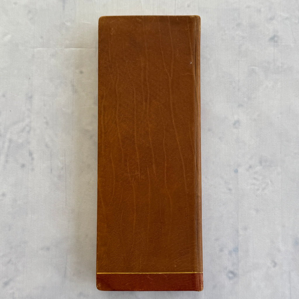 Vintage Estonian KFK Leather Notebook – Soviet Era Art Leatherwork, Geometric Design
