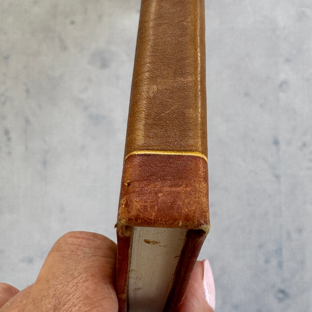 Vintage Estonian KFK Leather Notebook – Soviet Era Art Leatherwork, Geometric Design