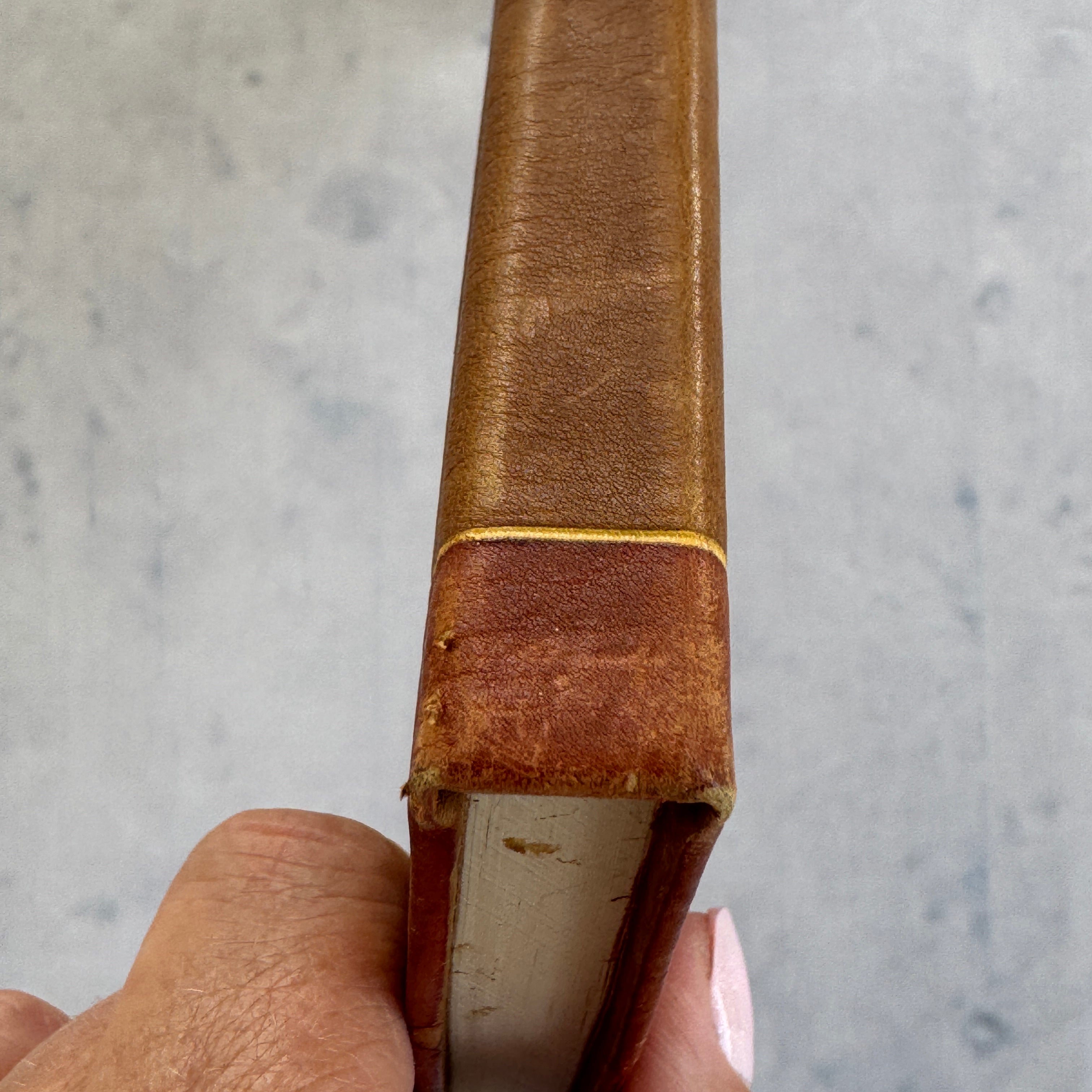 Vintage Estonian KFK Leather Notebook – Soviet Era Art Leatherwork, Geometric Design