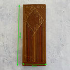 Vintage Estonian KFK Leather Notebook – Soviet Era Art Leatherwork, Geometric Design