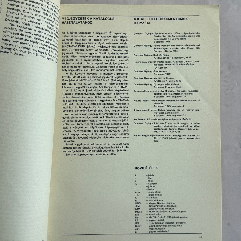 New Hungarian Art of Drawing – 1984 Hungarian National Gallery Exhibition Catalogue