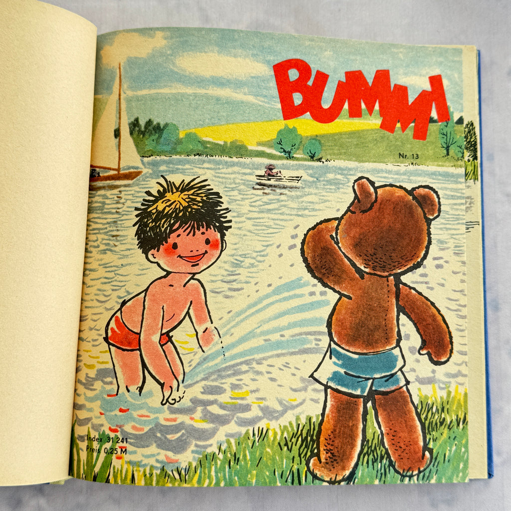 Vintage 1972 Bummi Sammelband 14 DDR Children's Book with Original Slipcase