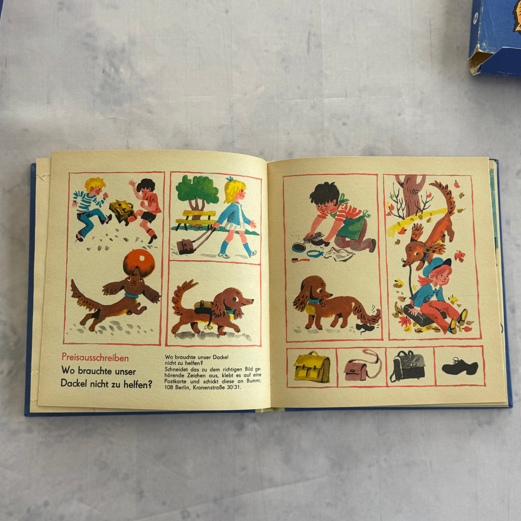 Vintage 1972 Bummi Sammelband 14 DDR Children's Book with Original Slipcase