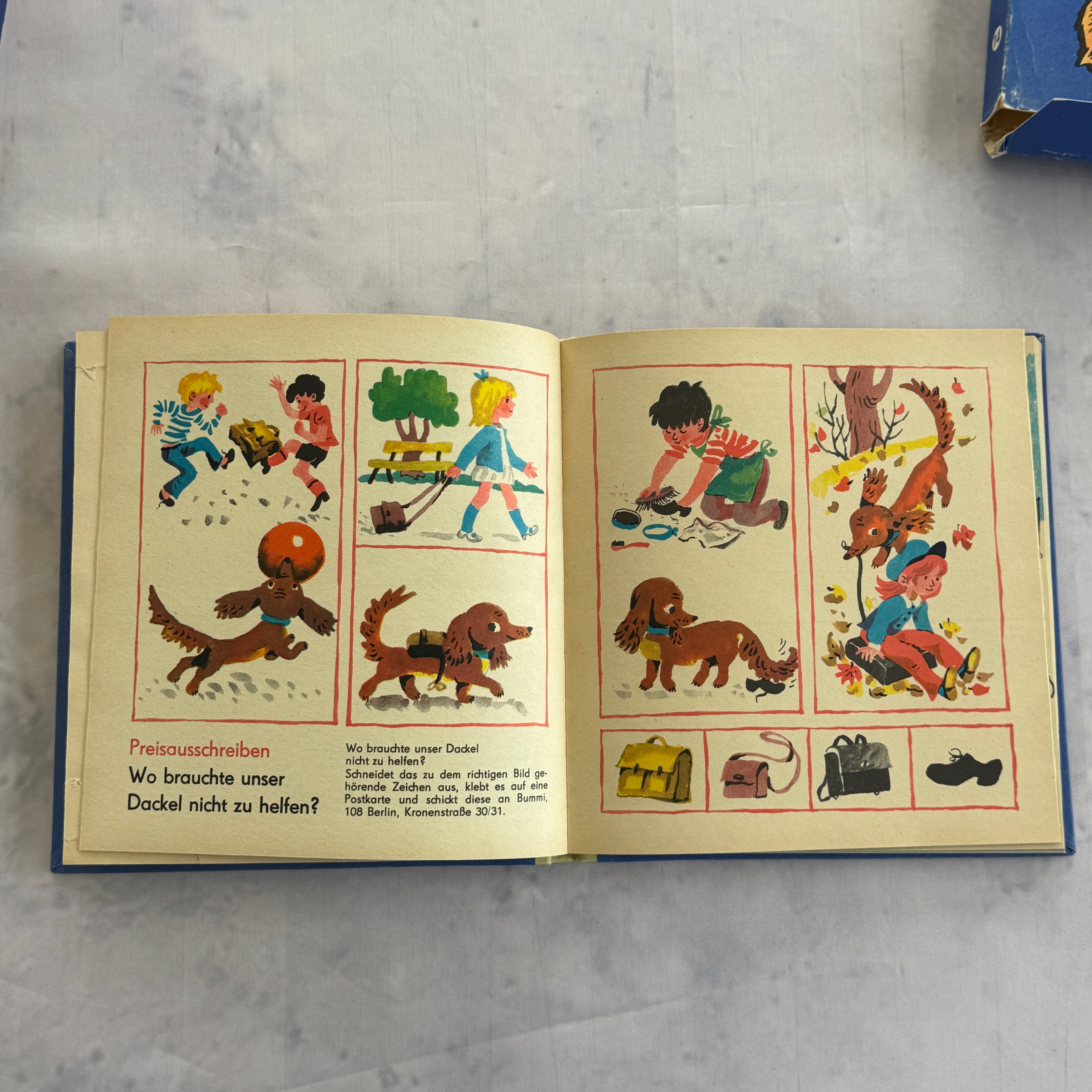 Vintage 1972 Bummi Sammelband 14 DDR Children's Book with Original Slipcase