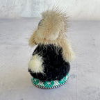 Arctic Folk Doll with Wooden Face, 9 cm