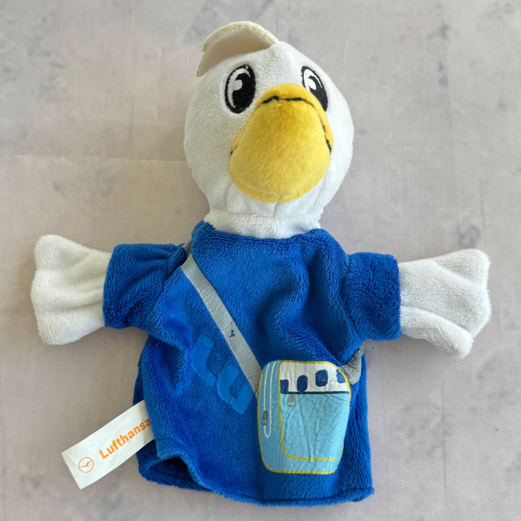 Lufthansa Lu Crane Mascot Hand Puppet