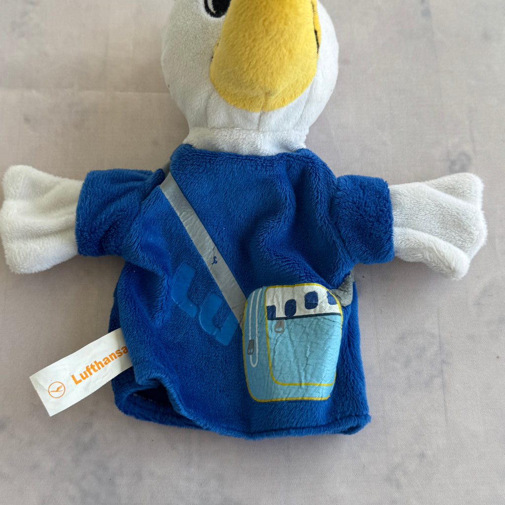 Lufthansa Lu Crane Mascot Hand Puppet