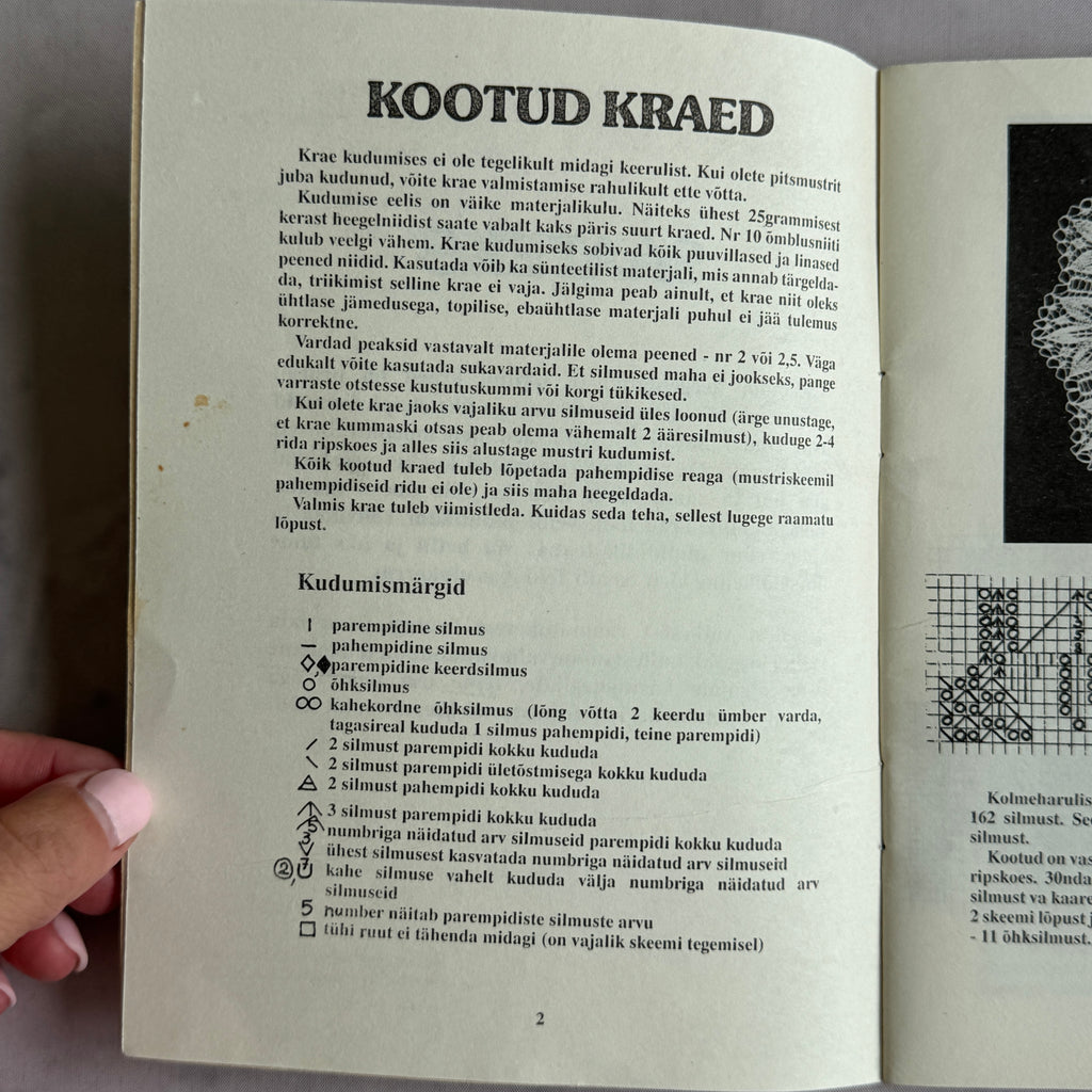 24 Kraed – Estonian Crochet, Knitting & Embroidery Pattern Book, 1992