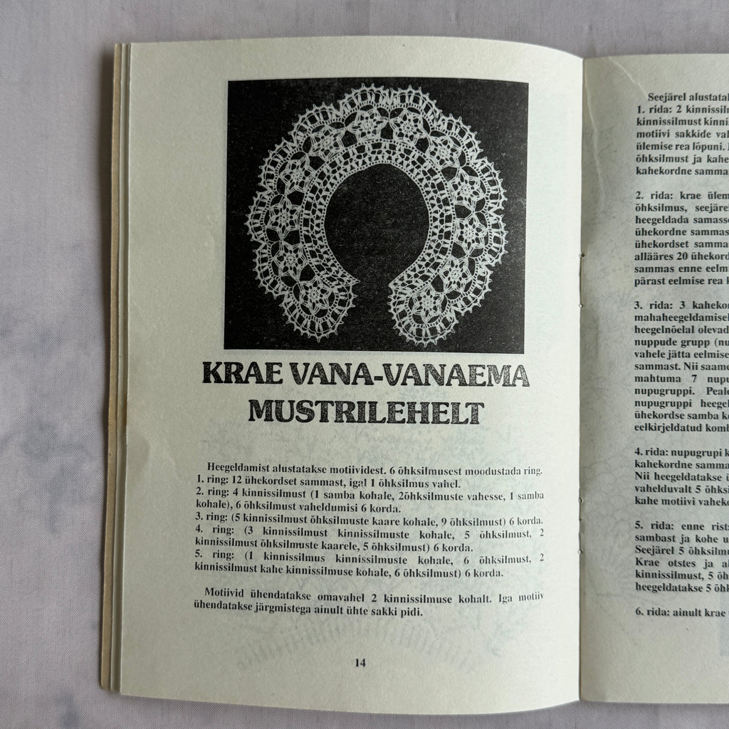 24 Kraed – Estonian Crochet, Knitting & Embroidery Pattern Book, 1992