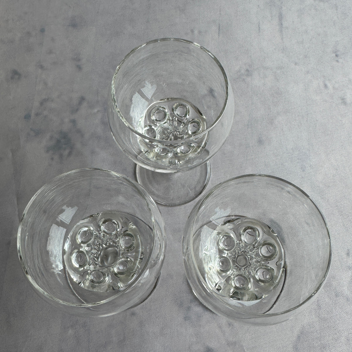 Vintage Tarbeklaas Dessert Bowl, Estonian Engraved Glass, 1960s–70s