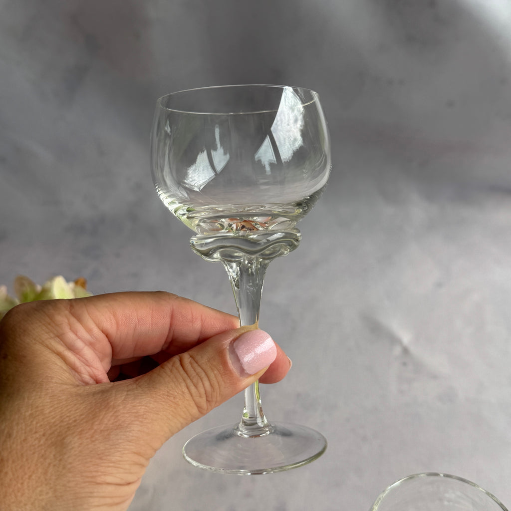 Vintage Tarbeklaas Dessert Bowl, Estonian Engraved Glass, 1960s–70s