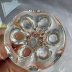 Vintage Tarbeklaas Dessert Bowl, Estonian Engraved Glass, 1960s–70s