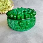 Curt Schlevogt Ingrid Malachite Glass Trinket Box