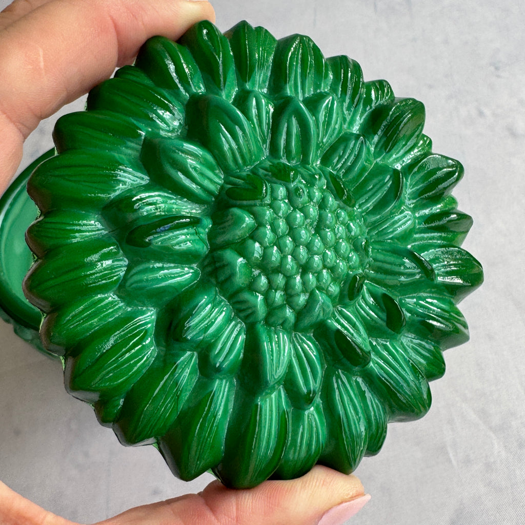 Curt Schlevogt Ingrid Malachite Glass Trinket Box