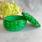 Curt Schlevogt Ingrid Malachite Glass Trinket Box
