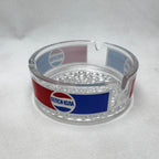 Vintage Pepsi Glass Ashtray – Retro Pepsi Cola Advertising Ashtray – Soviet Era Bar Ashtray