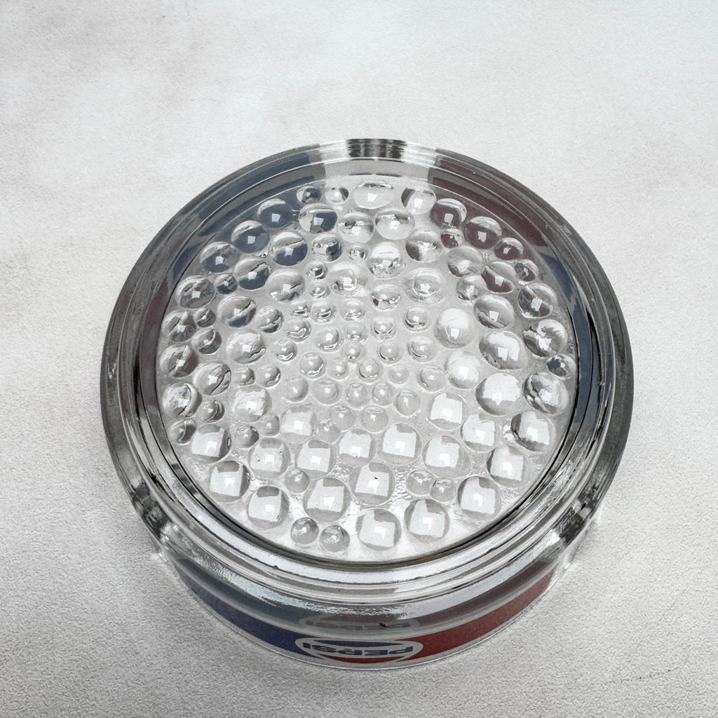 Vintage Pepsi Glass Ashtray – Retro Pepsi Cola Advertising Ashtray – Soviet Era Bar Ashtray
