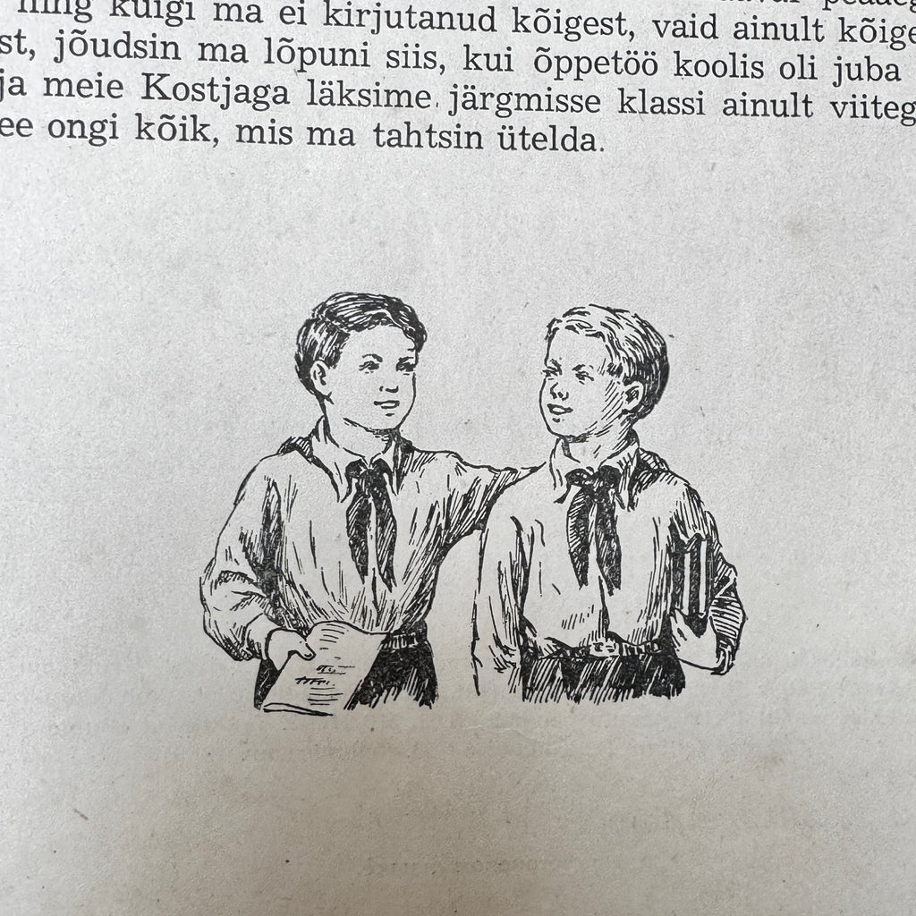 Vitja Malejev at School and Home – 1952 Estonian Children's Book by N. Nossov