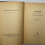 Goethe – Ein Lesebuch für unsere Zeit (1957) German Literature Book