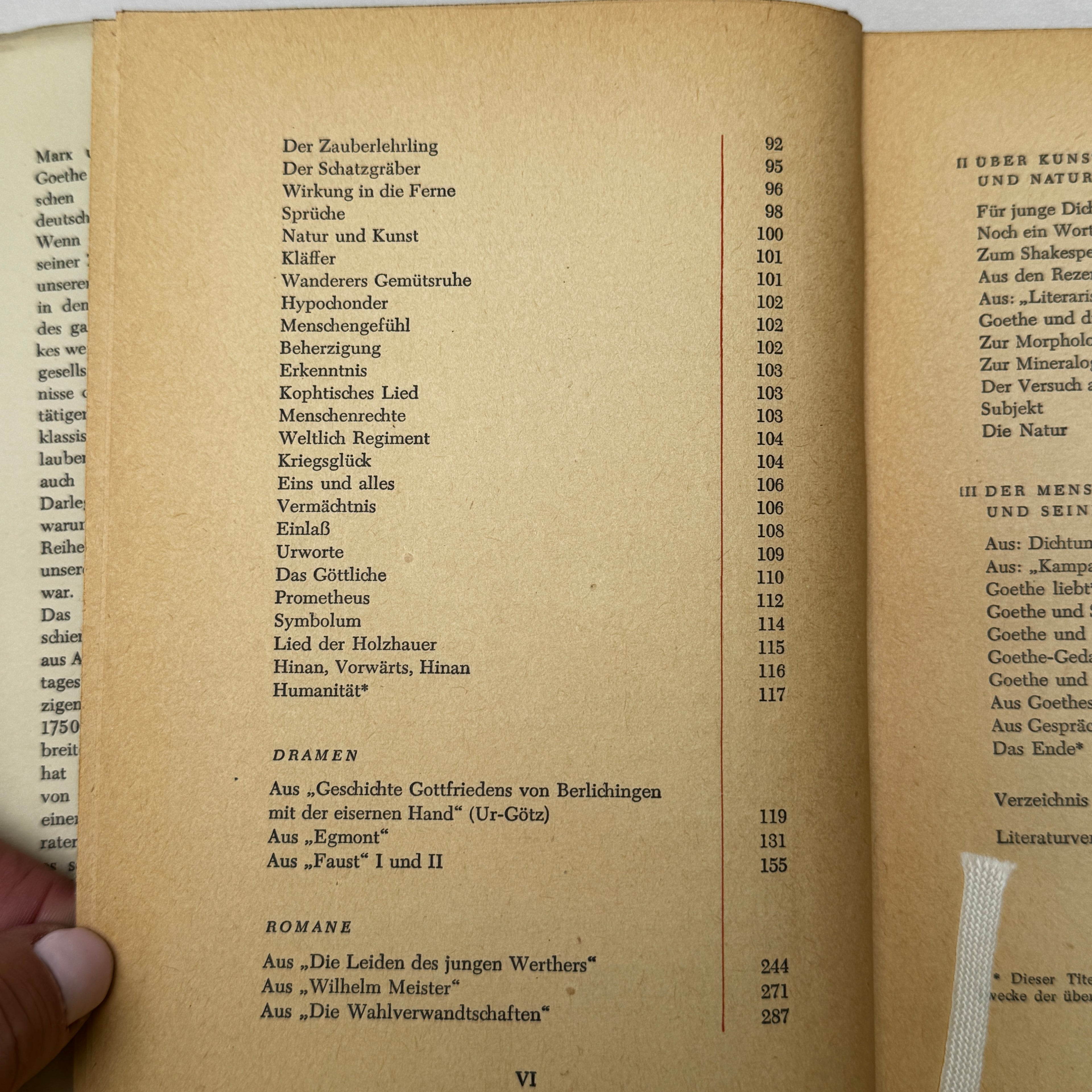Goethe – Ein Lesebuch für unsere Zeit (1957) German Literature Book