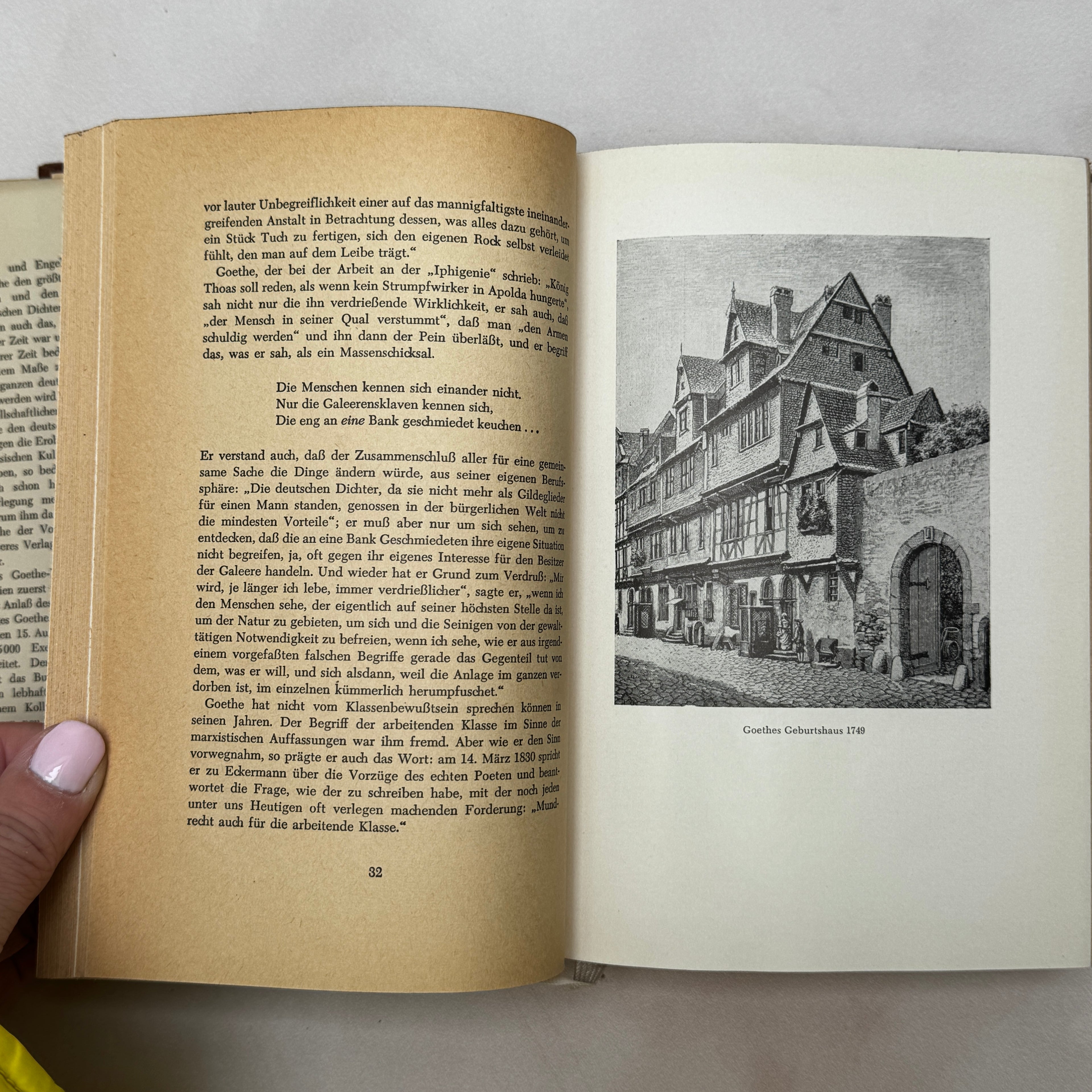 Goethe – Ein Lesebuch für unsere Zeit (1957) German Literature Book