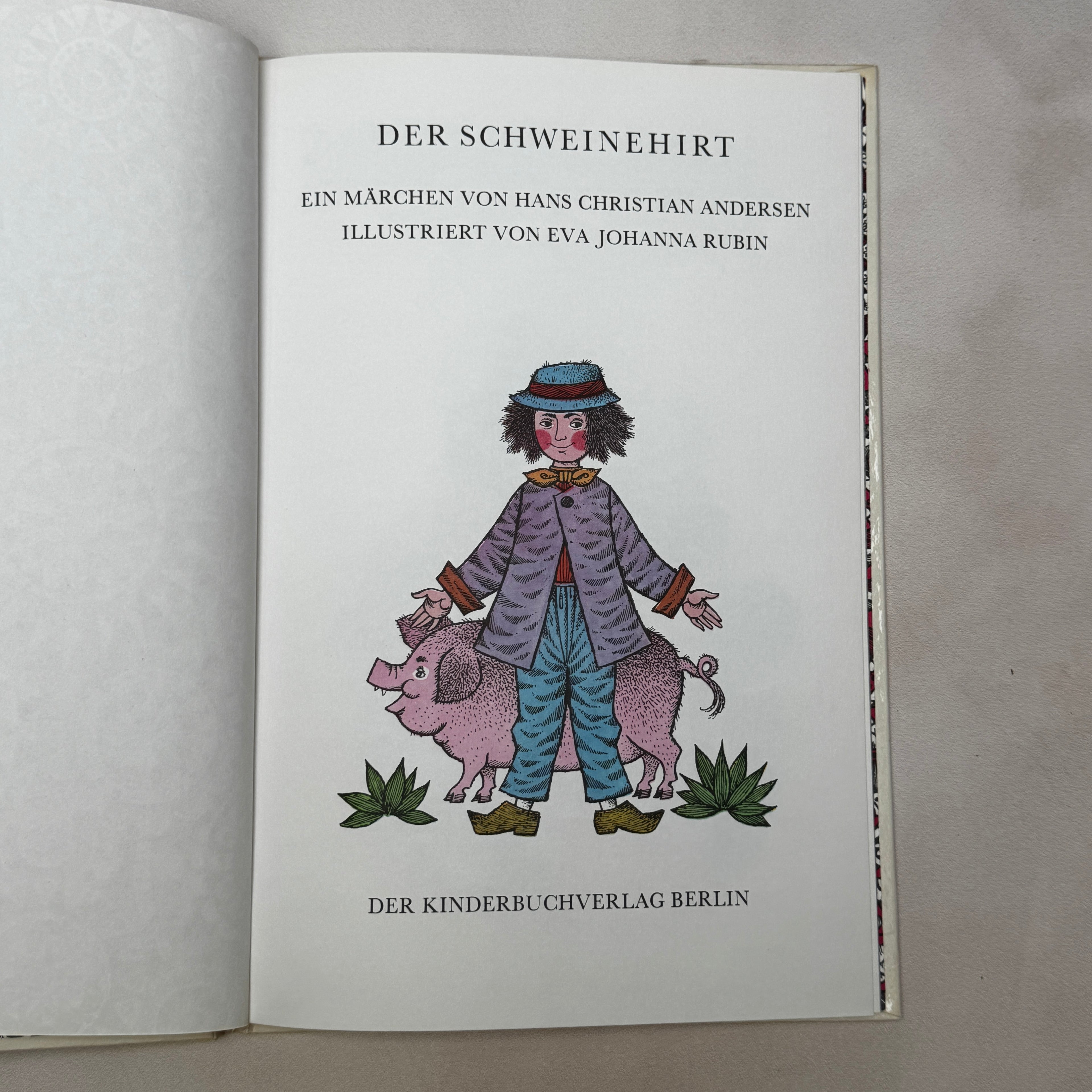 Illustrated Hans Christian Andersen Book – Der Schweinehirt (1958 DDR)