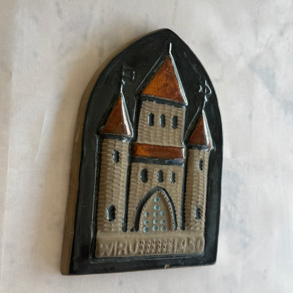 TEKT Ceramic Wall Plaque "Wiru 1450" – Tallinn Old Town Estonian Pottery