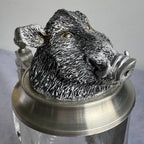 Vintage BMF German Beer Stein with Wild Boar Head Lid – 0.5L