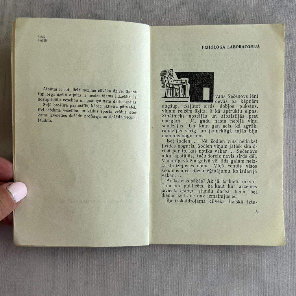 Latvian Book Darbdienās un svētdienās (1966) – Riga Soviet Era Health & Lifestyle