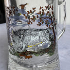 Vintage BMF German Beer Stein with Wild Boar & Duck Hunting Scene – 0.5L