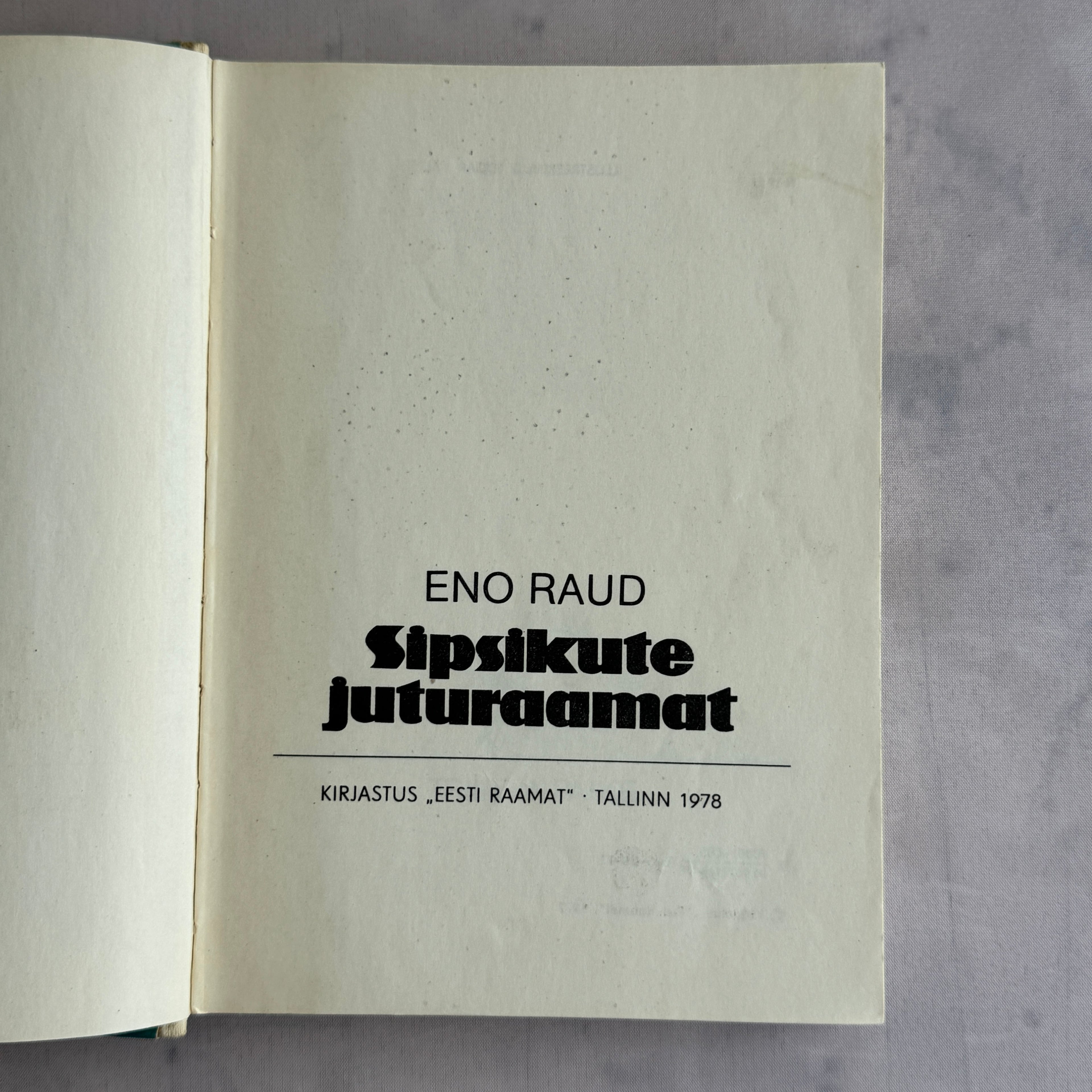 Sipsik – Eno Raud (1978) Estonian Children's Book – Edgar Valter Illustrated