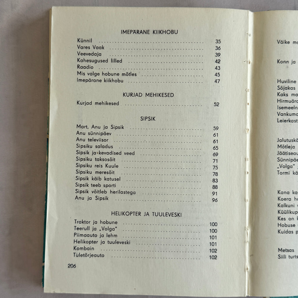 Sipsik – Eno Raud (1978) Estonian Children's Book – Edgar Valter Illustrated