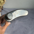 Soviet Stainless Steel Hip Flask 0.75 L – Zaporozhye Cossack Emblem, USSR